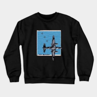 B26 Marauder WW2 bomber airplane over the ocean Crewneck Sweatshirt